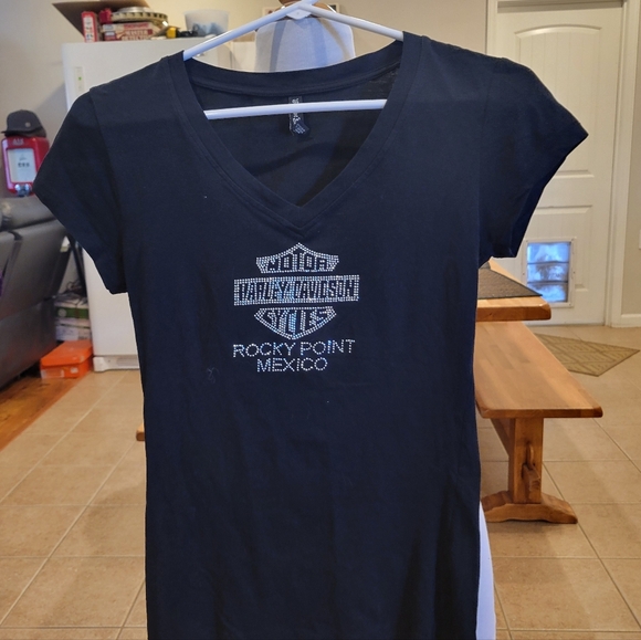 Harley-Davidson Tops - 🏍EUC~ HARLEY-DAVIDSON V-NECK TEE - ROCKY POINT